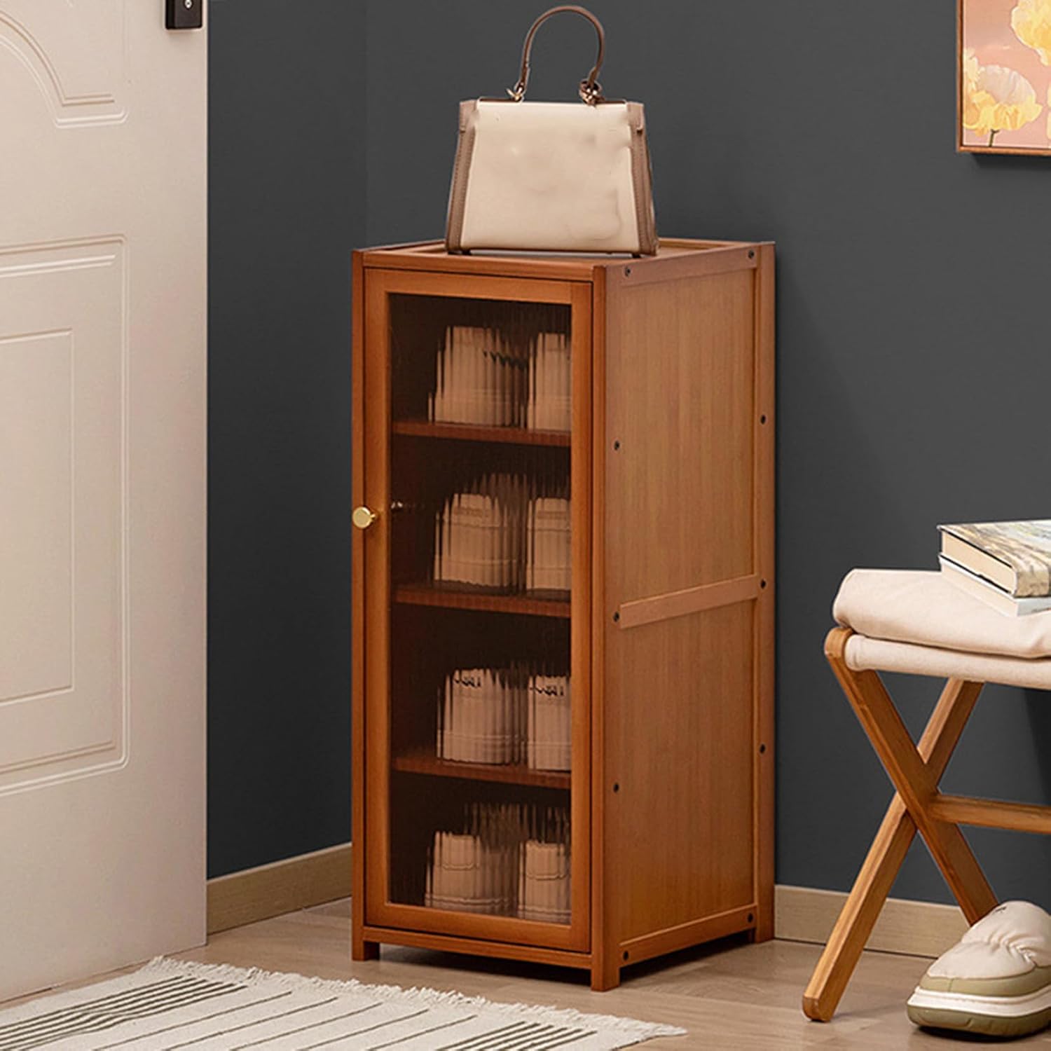 スリムデザイン下駄箱！扉付、幅30cm、靴・スリッパ調整可能棚 おすすめ スリムデザイン下駄箱 扉付 幅30cm 靴・スリッパ調整可能棚