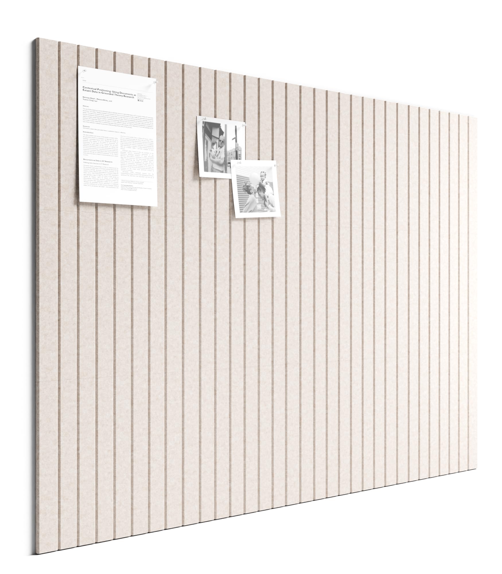 Bumusty 12er-Pack Filz-Pinnwand Lamellen-Optik 120 x 90cm,Alternative zu Korktafel,Inkl.70 Klebestreifen,Memoboard,Fotowand & Visionboard Für Büro,Kinderzimmer & Klassenzimmer