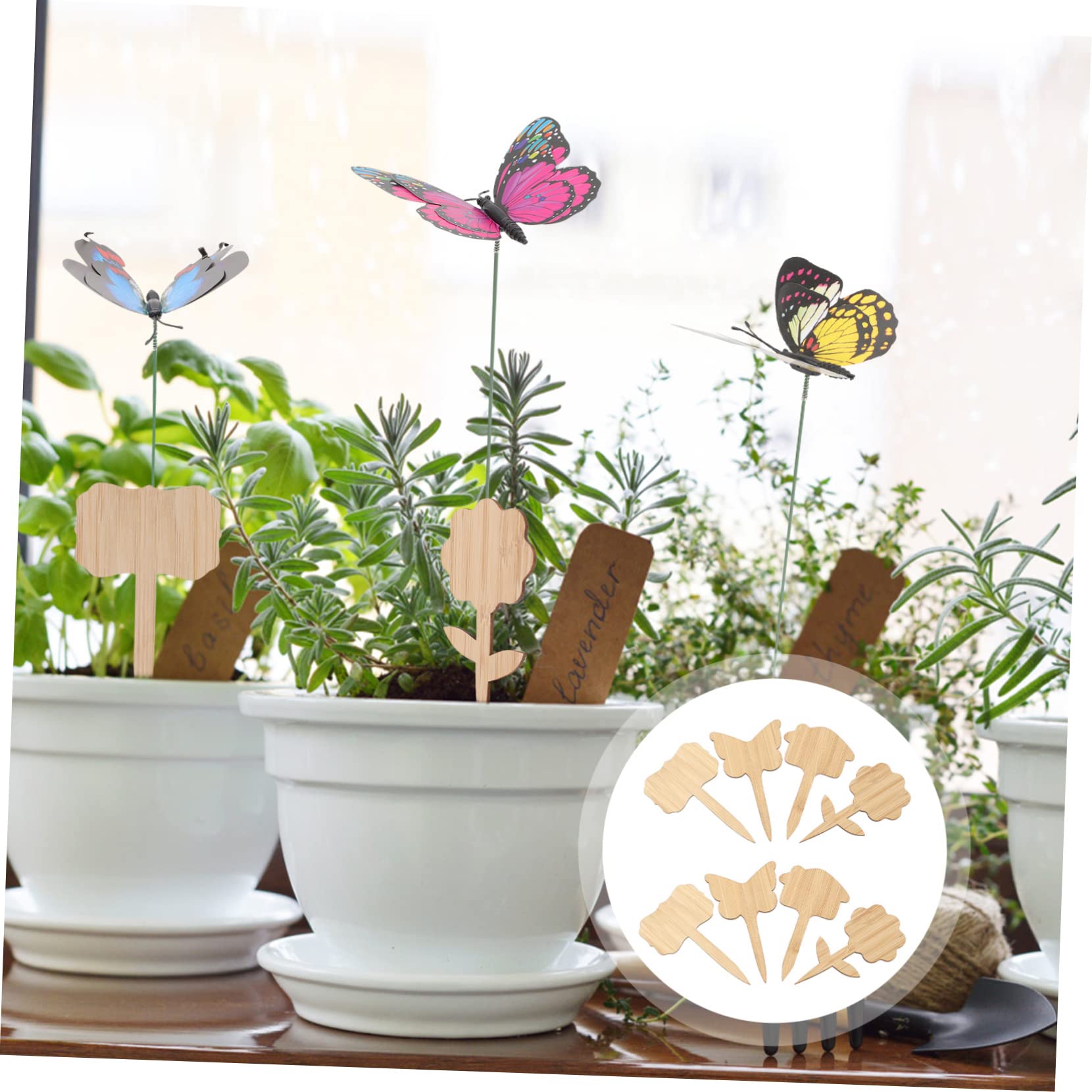 BESPORTBLE Lot De 4 Étiquettes Pour Plantes De Pépinière Étiquettes Naturelles Faciles À Installer Pour La Décoration De Jardin 40 Pièces X 4