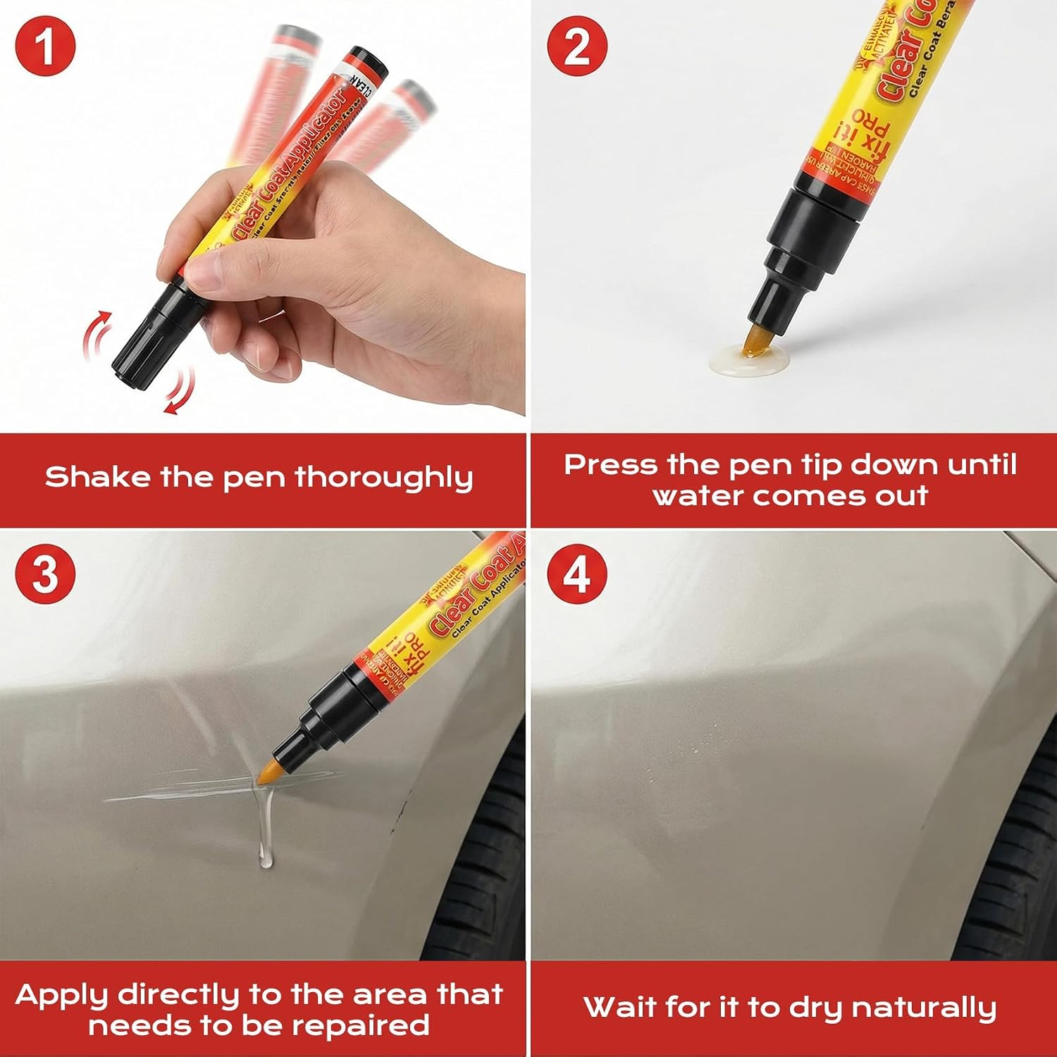 PARAROSE Car Scratch Remover Pen - Portable & Weatherproof Garage Repair