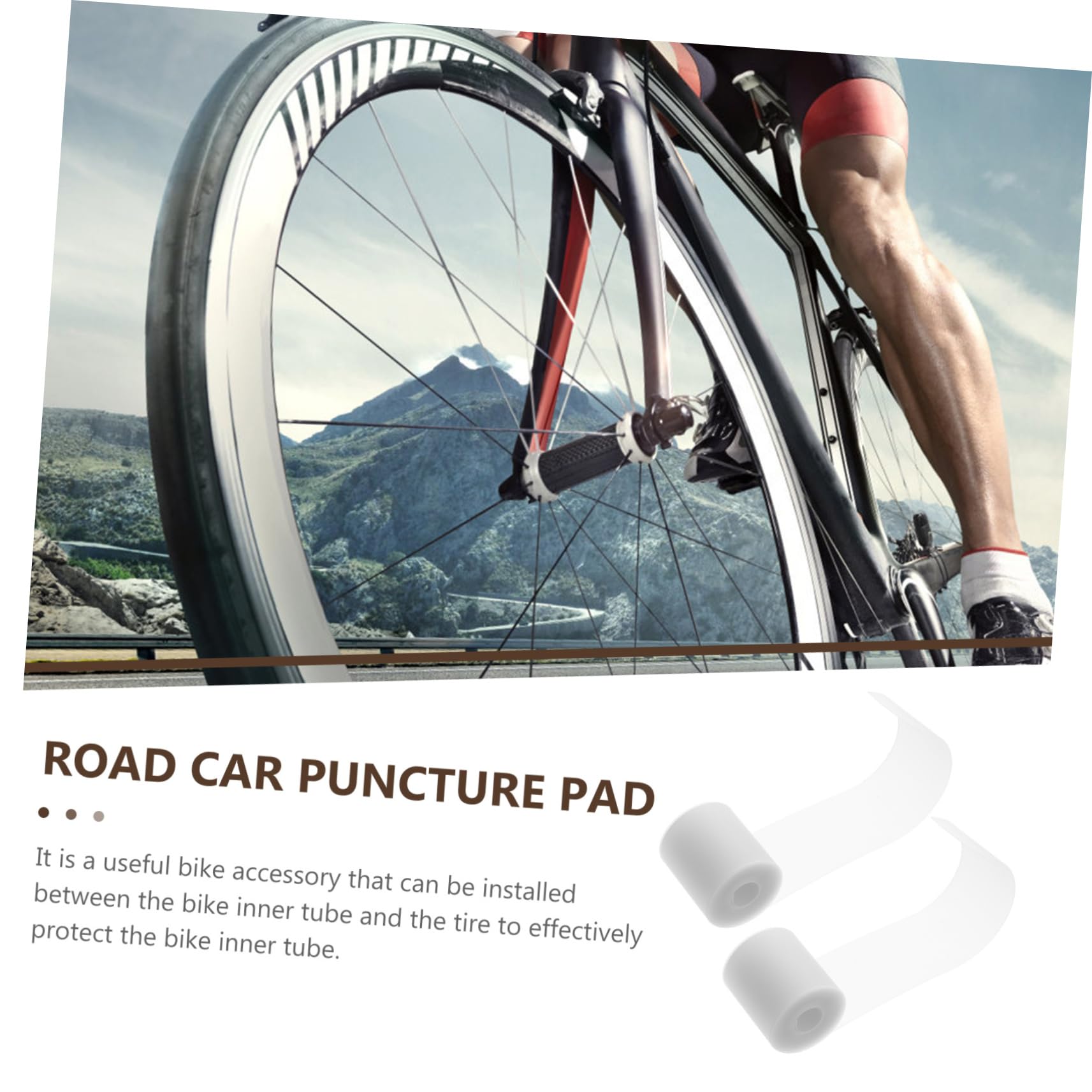Yardwe Bike Tire Protectors Anti-Puncture Pads for Road Folding Bikes Simple Install Durable Craftsmanship