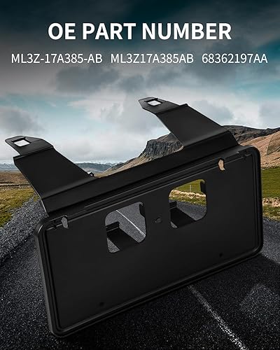 Miniatura 3 de Soporte de matrícula frontal para Ford F250 F350 Super Duty LC3Z-17A385-AB 2020 2021 2022