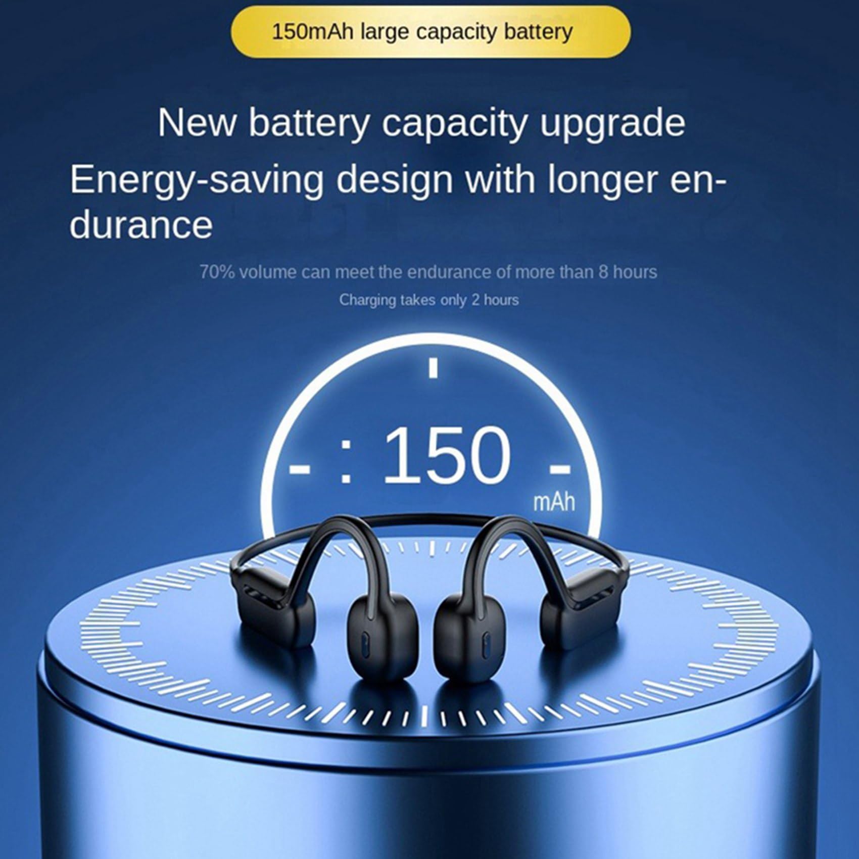 2X Cuffie A Conduzione Ossea Nuoto IPX8 Impermeabili 32GB Cuffie Sportive Auricolari Bluetooth 5.2 Wireless