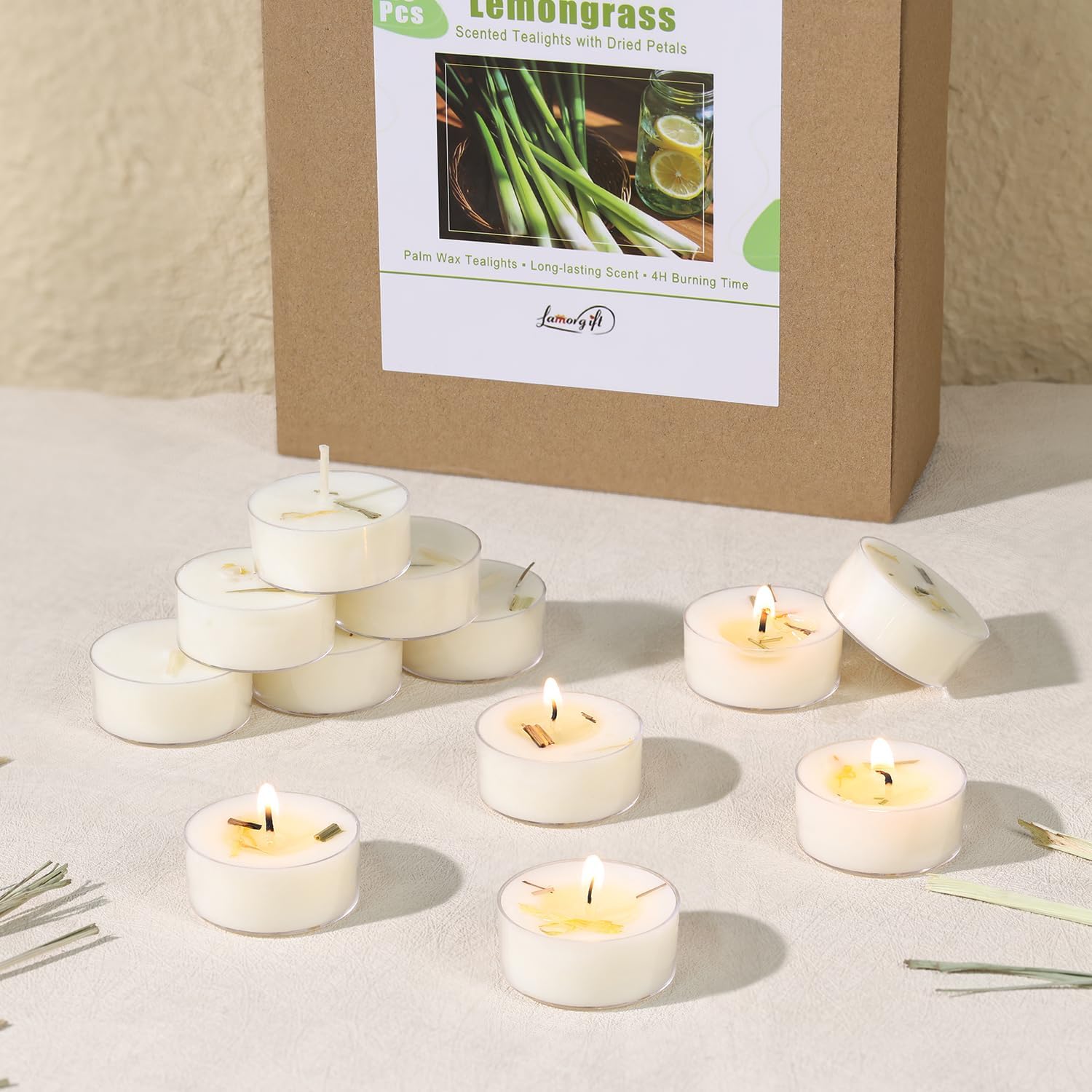 Citronella Tea Light Candles Outdoor 48 Pack