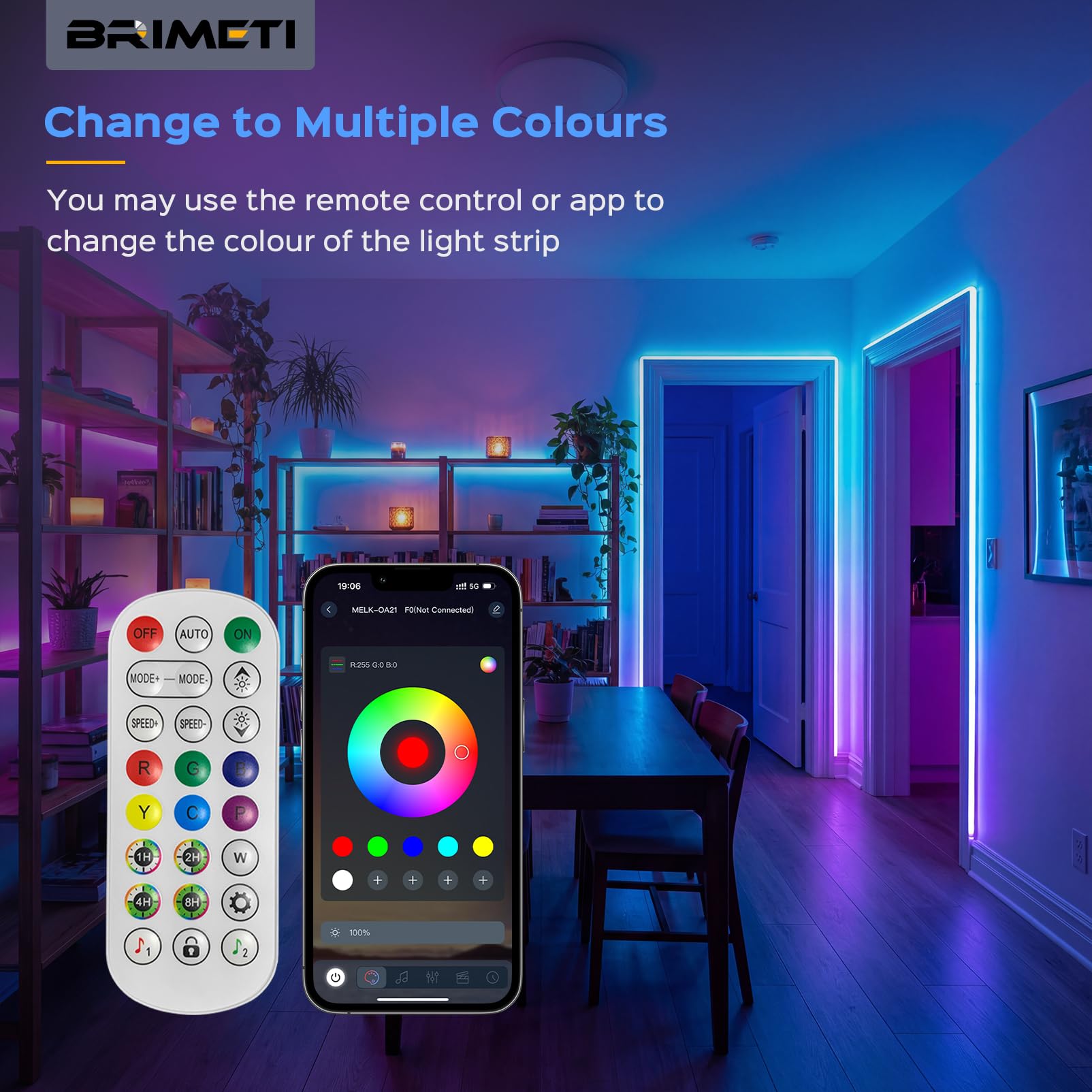 Neon LED Strip 5M RGBIC LED Streifen 230V IP65 Wasserdicht APP und Fernbedienung Musik Sync Gaming Outdoor Flexibel Neon Strip für DIY Zuhause Wohnzimmer Schlafzimmer Party (Mit Netzteil)