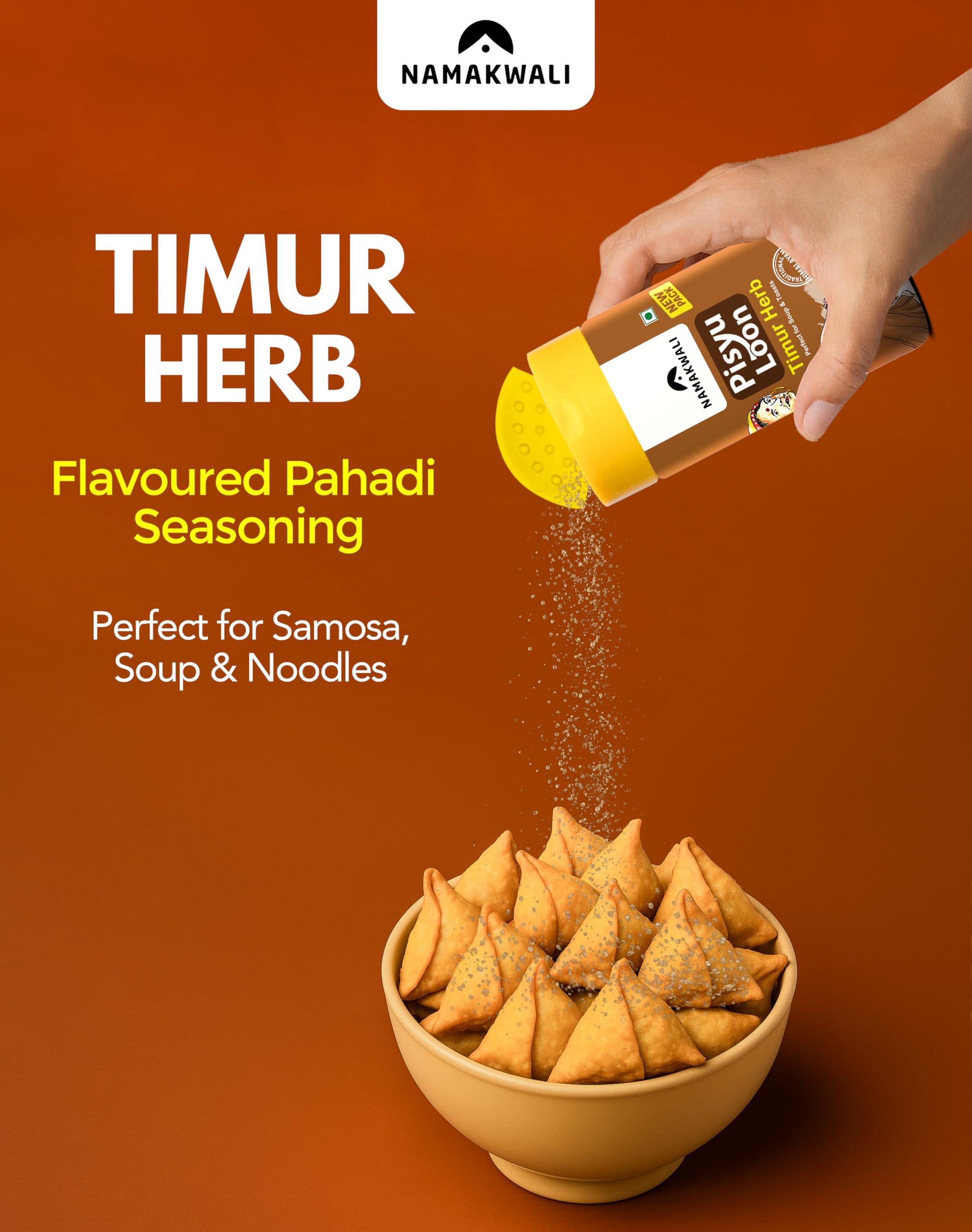 Namakwali Flavoured Pahadi Salt Seasoning Mix | Pack of 6-600 Gram | Seasoning Combo - Popcorn, Noodles, Salad, Raita, Juice, Fruits, Sweet Corn, Makhana and more | 100% Organic | SharkTank India S3 - Image 9 thumbnail