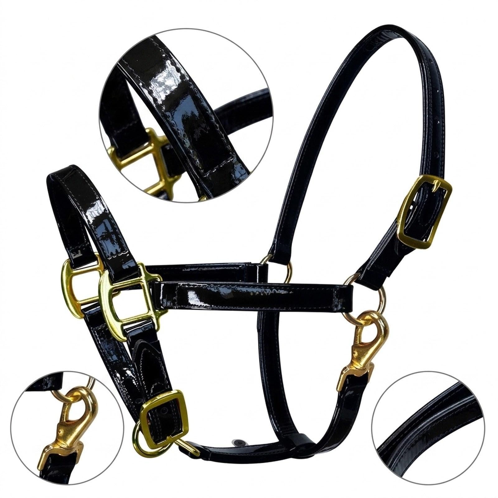 rockible Cabezada Caballo Ligera y Acolchada con Cuerda para Entrenamiento y práctica en competiciones.