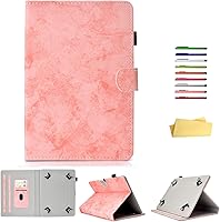 Vista 12 de Funda universal de 7 pulgadas para tabletas, funda de piel sintética con bolsillo para tarjetero para Samsung Galaxy Tab A 7.0, Tab 3/E Lite 7, Tab