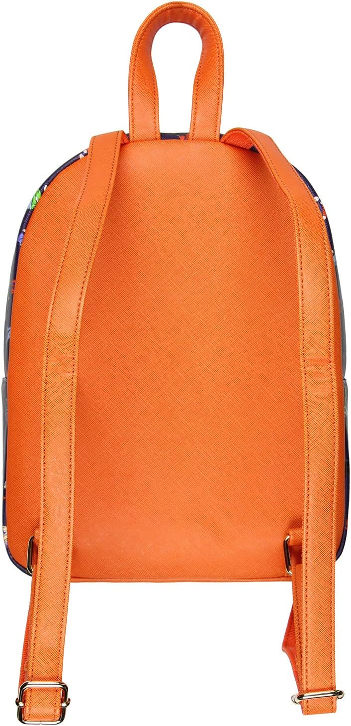 Bioworld Dragon Ball Z Goku Cell Piccolo Trunks Allover Character Faux Leather Mini Backpack
