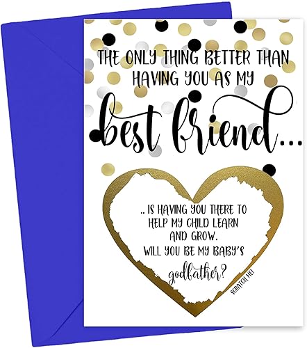 Miniatura 39 de Spanish Will You Be My Godmother Godfather Scratch Off Card, Card for Tia y Tio Promotion to Padrinos from Niece Nephew Goddaughter Godson