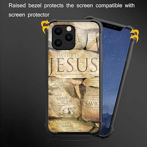 Miniatura 4 de Funda compatible con iPhone 13 Pro Max, diseño de fe cristiana Jesús, diseño increíble a prueba de golpes, antiarañazos, carcasa trasera de