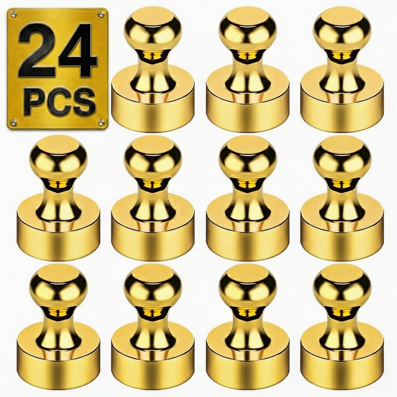 Push Pin Magnets - 60 Pack 7 Assorted Color Strong, Office, Use at Kitchen Home and School Classroom, for Refrigerator Dry Erase Board and Whiteboard. — Amazon image 18