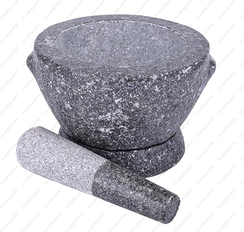 Miniatura 3 de Mortero y pilón de piedra granito