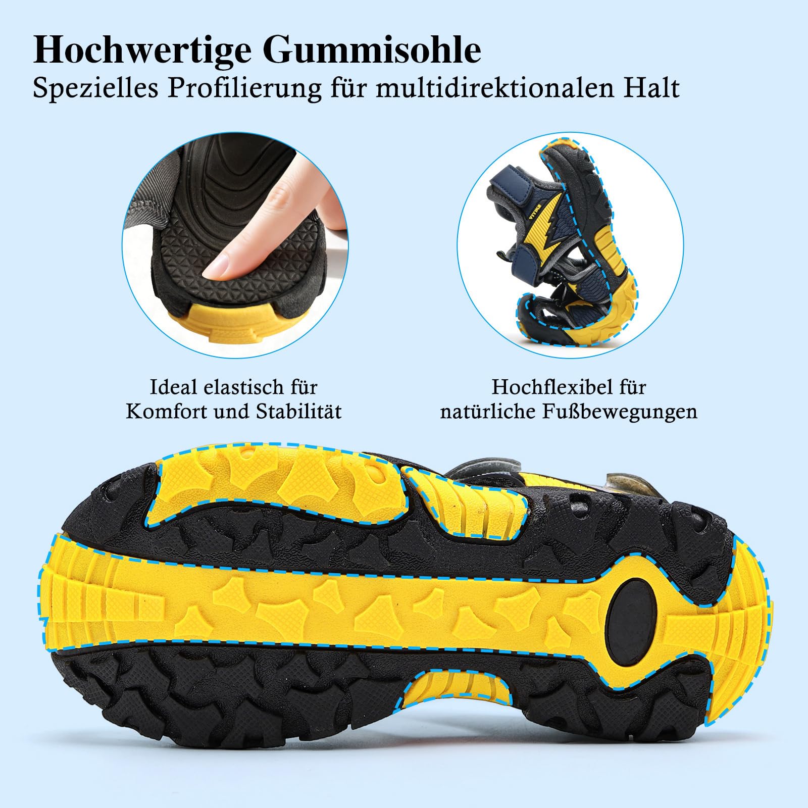 Sandali per bambini, sportivi, per attività all'aria aperta, per ragazze, estivi, spiaggia, trekking, scarpe da trekking unisex