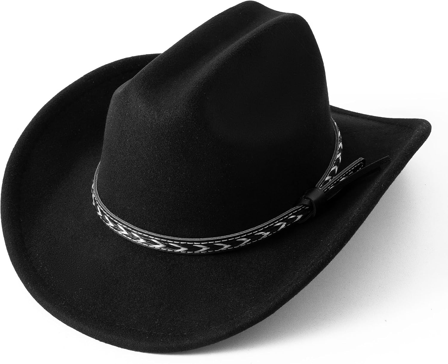 Jastore Kids Cowboy Hat for Girls Boys Western Cowgirl Hat with Buckle Belt Cattleman Style Cowboy Hat