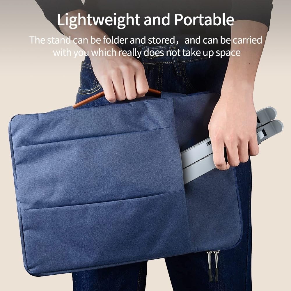 Podstawka pod laptopa na biurko Podstawka pod laptopa, regulowany przenośny aluminiowy uchwyt na do 17,3"(Silver)