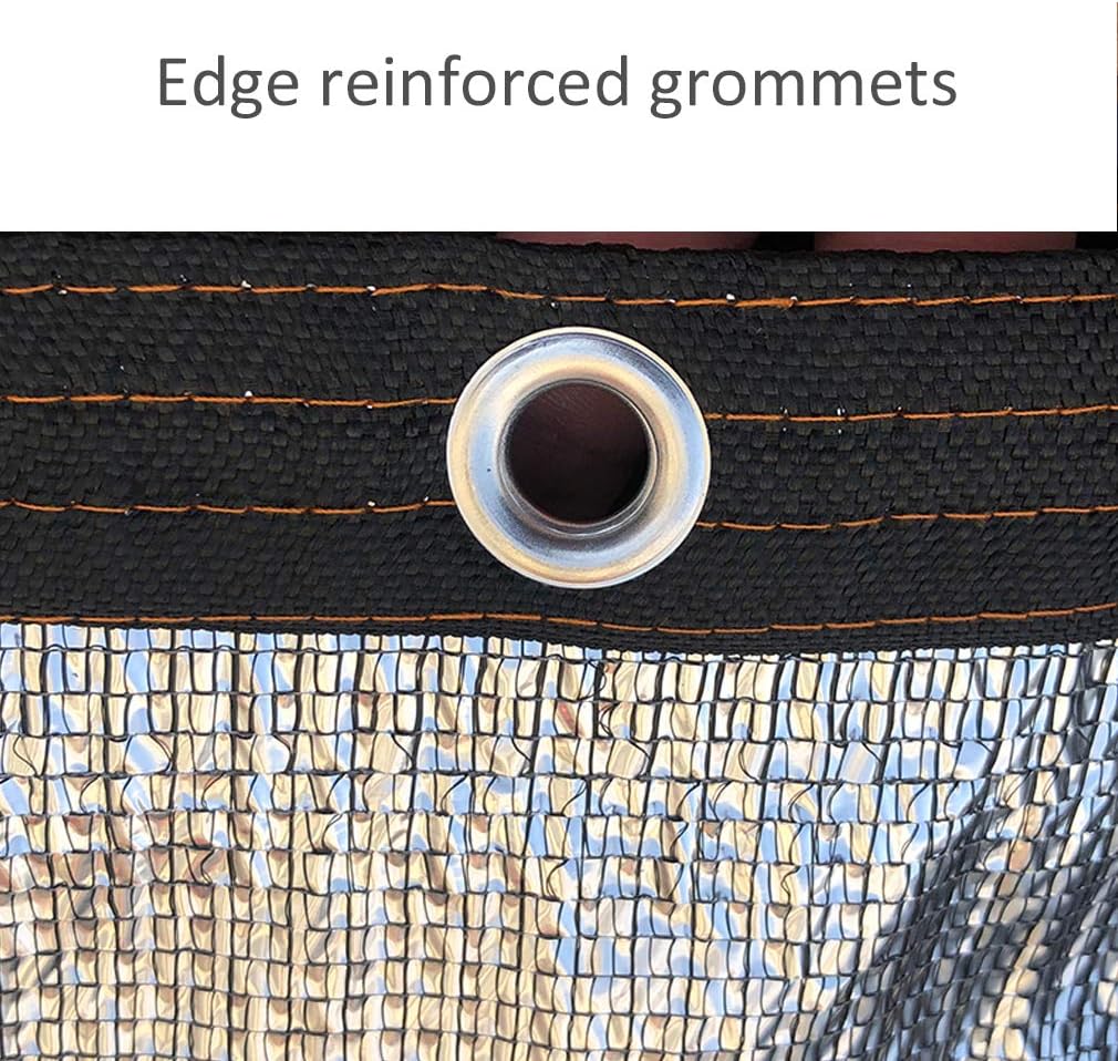Shade Cloth ， Shade Net，Shade cloth，shade canopy，Resistant Aluminum Foil Shade Cloth Cover,Thick Encryption Anti-Aging Heat Insulation Shade Netting,for Garden Patio Courtyards Balcony Window Sun Room