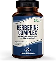 Vista 1 de Complejo de berberina, suplemento de apoyo con melón amargo y hoja de banaba 60 cápsulas (paquete de 1)