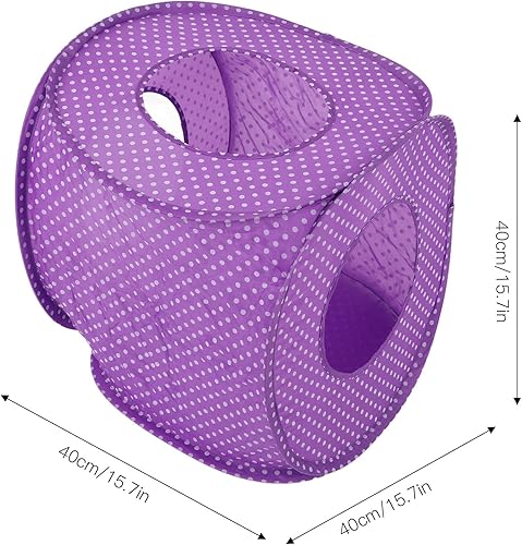 Miniatura 2 de Túneles para gatos, laberinto plegable para interiores, cama de túnel para gatos, tienda de campaña interactiva, juguete interactivo para gato,