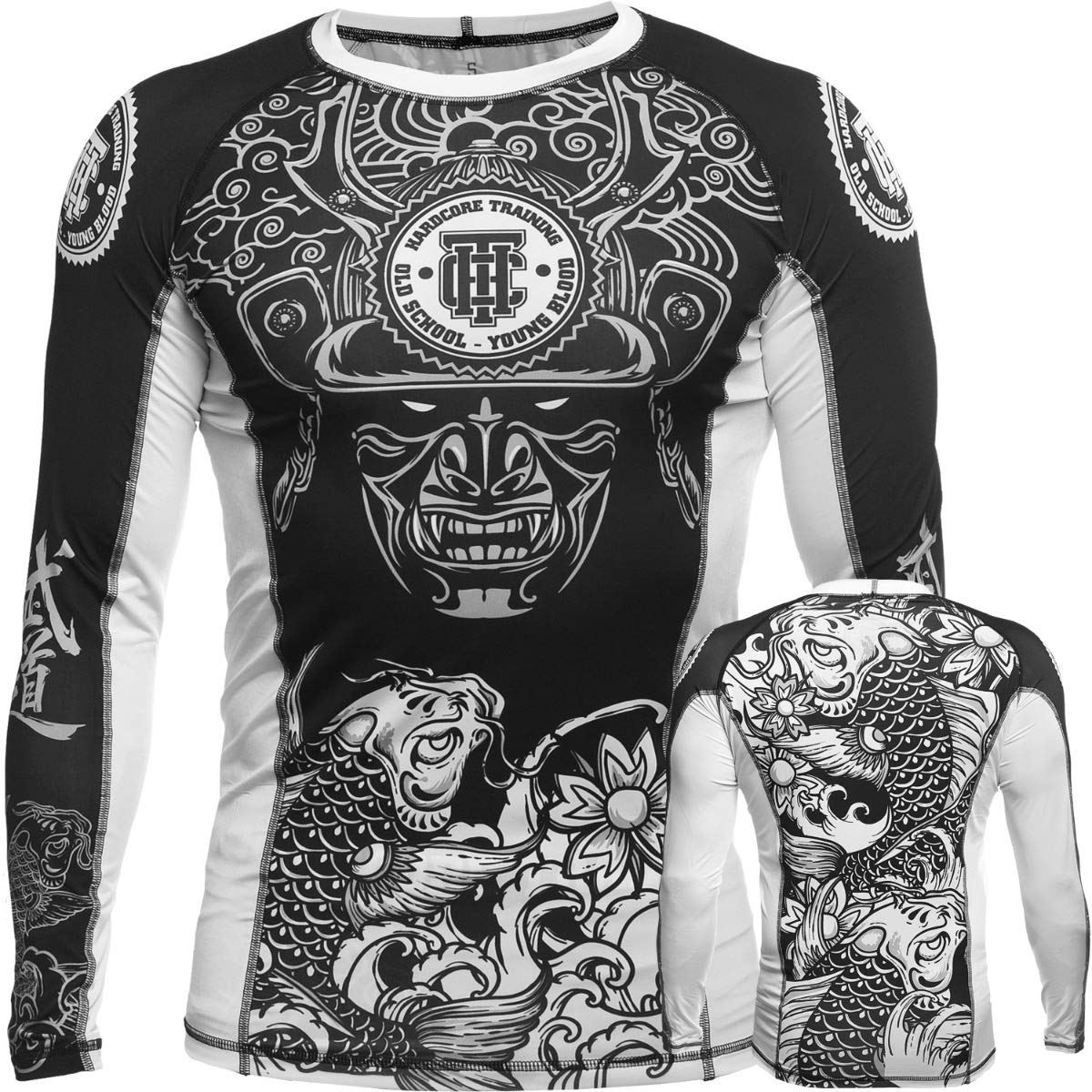 Hardcore Training Men's Multi-Coloured Rash Guard Koi Â