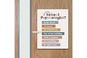 Upbeat School Psychologist Office Decor Encouragement Counseling Sign