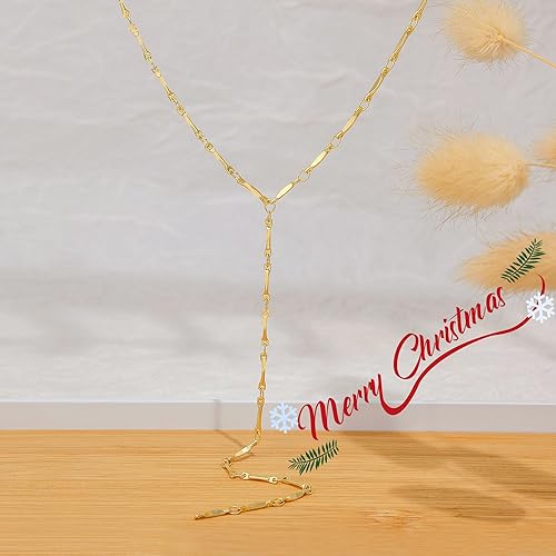 Miniatura 6 de Collar de plata en capas para mujer, delicados collares largos chapados en plataoro para mujer, collar largo de moda con forma de Lariat y circonita