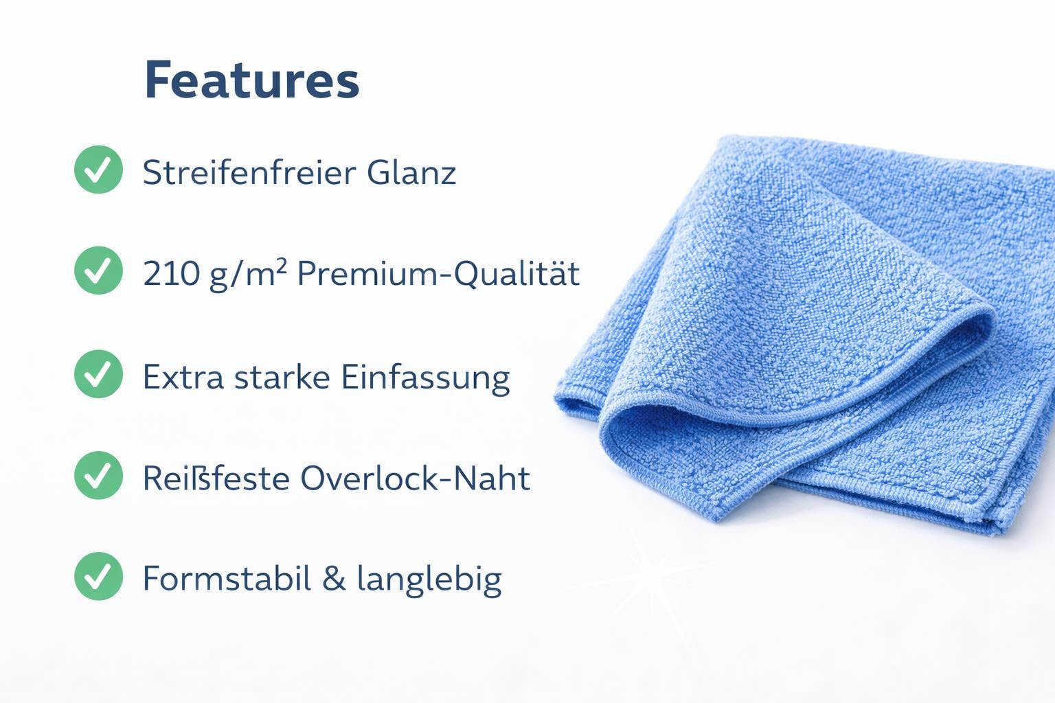 Bayli 200 Stück Mikrofasertücher 38x38 cm – Putztuch Poliertuch 210 g/m² für Autopflege, Fenster, Haushalt & Gewerbe – Farbe Rosa