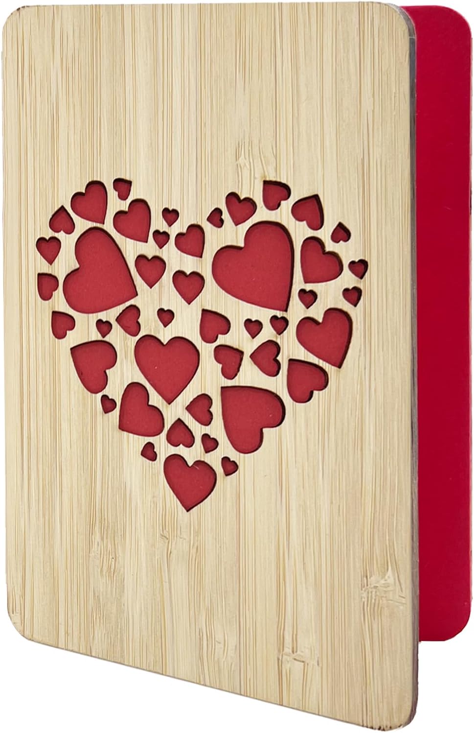 Valentines Day Card,Handmade Wooden Anniversary Cards for Wife,Husband,Her,Him,Wooden Memorable Valentine's Gifts for Her,Him