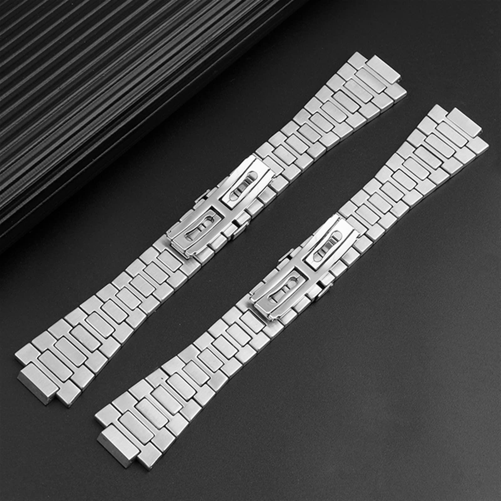 CARZE Uhrenarmband passend for Patek passend for Philippe passend for Nautilus 5711/5726 Uhrenarmband aus feinem Stahl, männlich, konvex, Edelstahl, Uhrenzubehör, 25 mm Accessoires ansehen