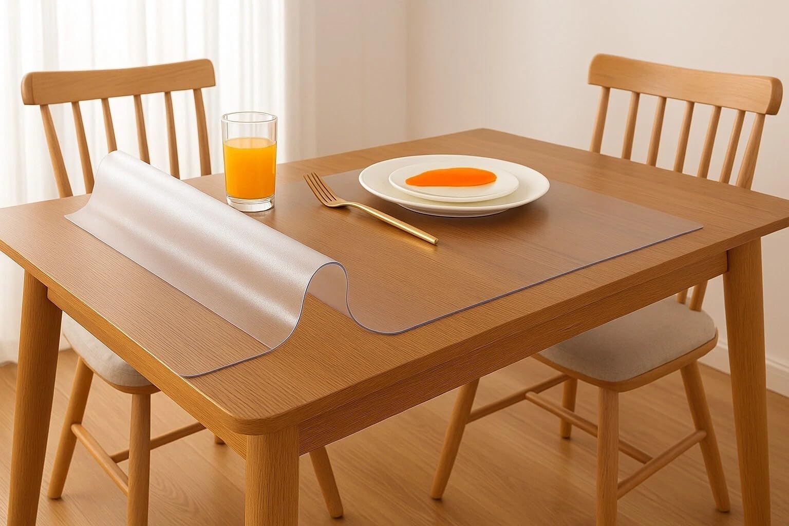 Corredocasa Tovaglia Trasparente Plastificata Antimacchia, Made in Italy – Telo Protettivo Tavolo in PVC - Spessore 1mm, Impermeabile, Resistente e Lavabile (100x400 cm)