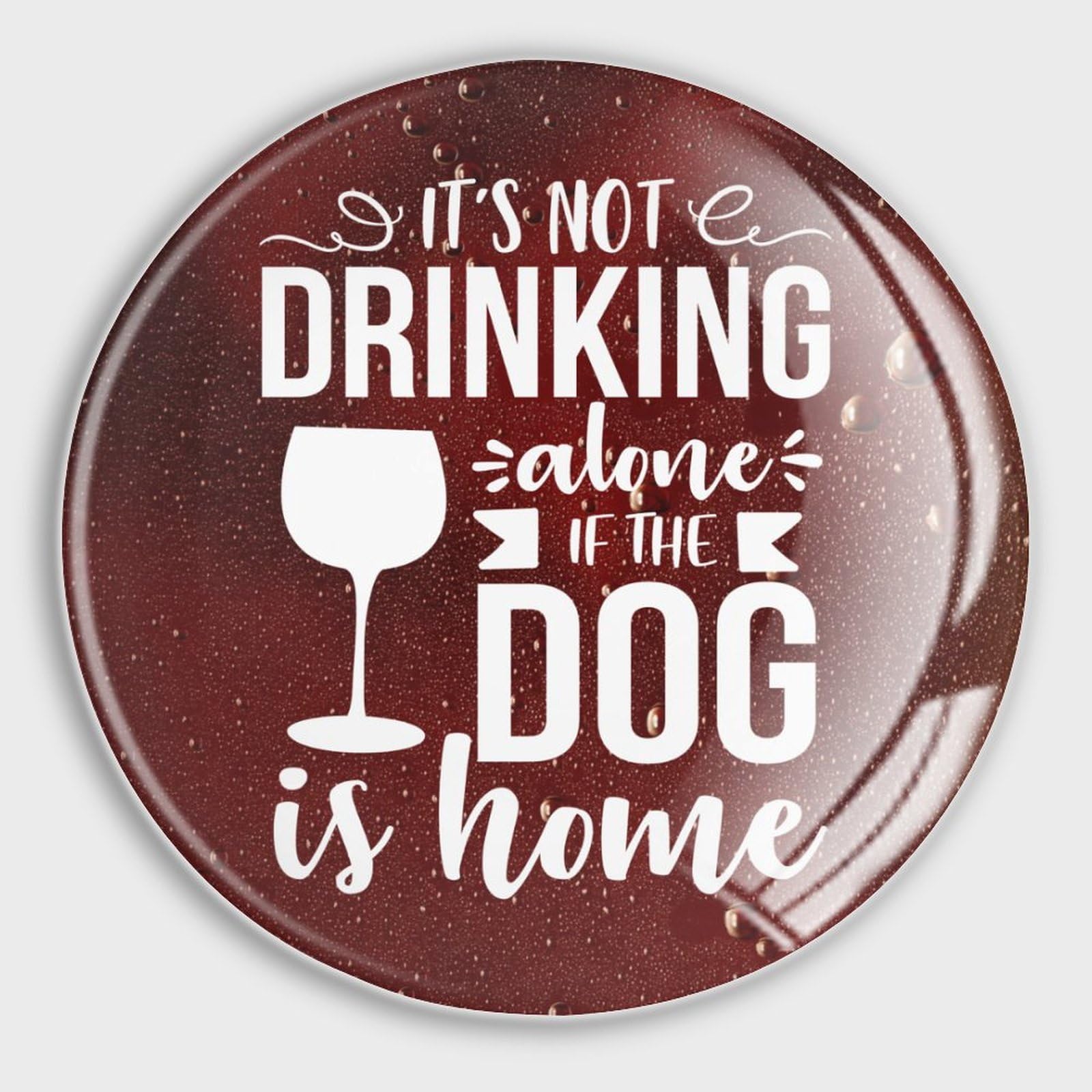Aimants puissants en verre pour chien lot de 4 décoration frigo