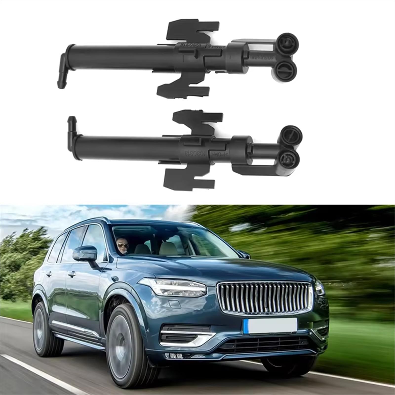 Ugello telescopico per Faro per Volvo XC90 MK2 2016-2020 Accessori per ugelli lavafari Auto 31349382 31349383