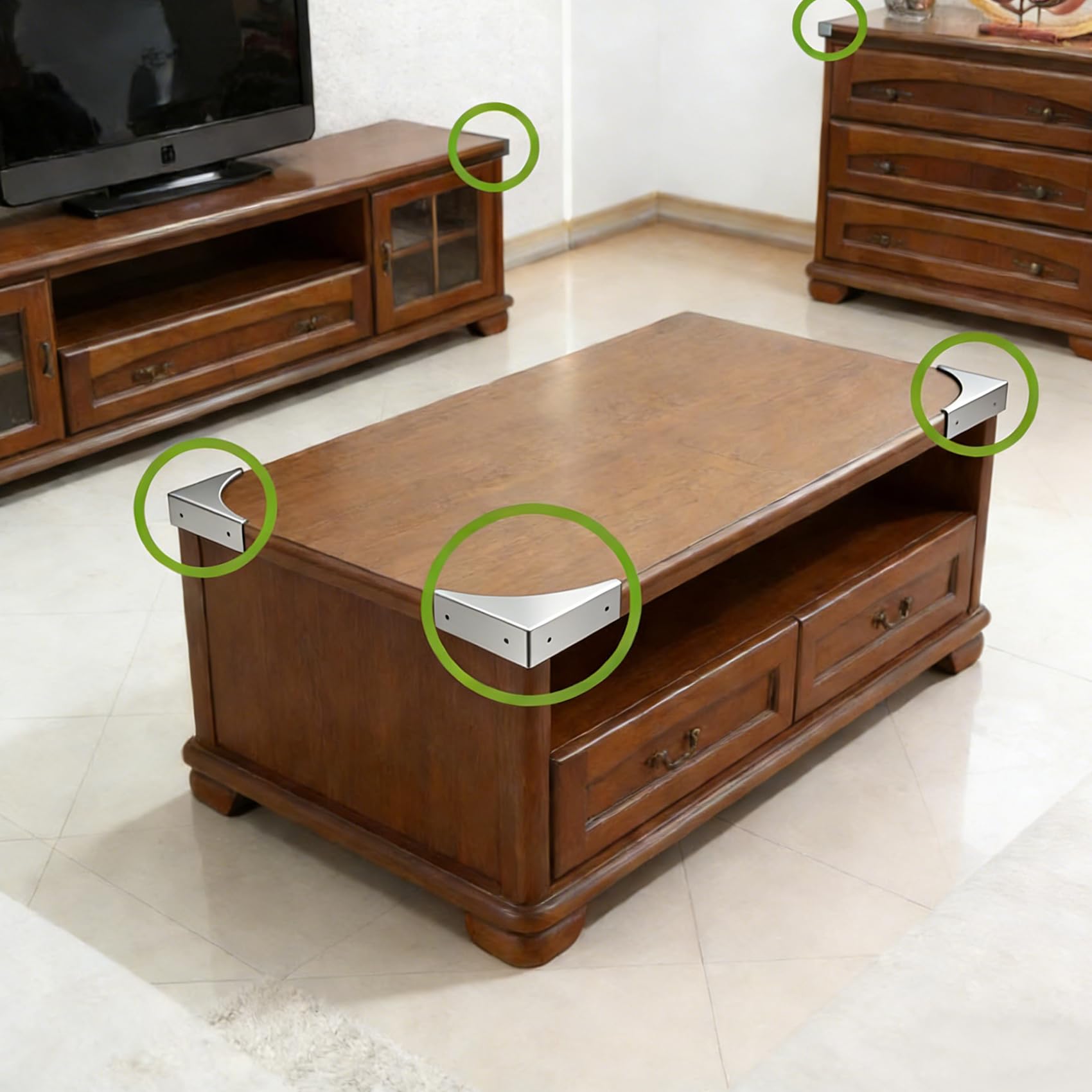 Amazon.co.jp: glrovazas メタルボックスコーナープロテクター 4個