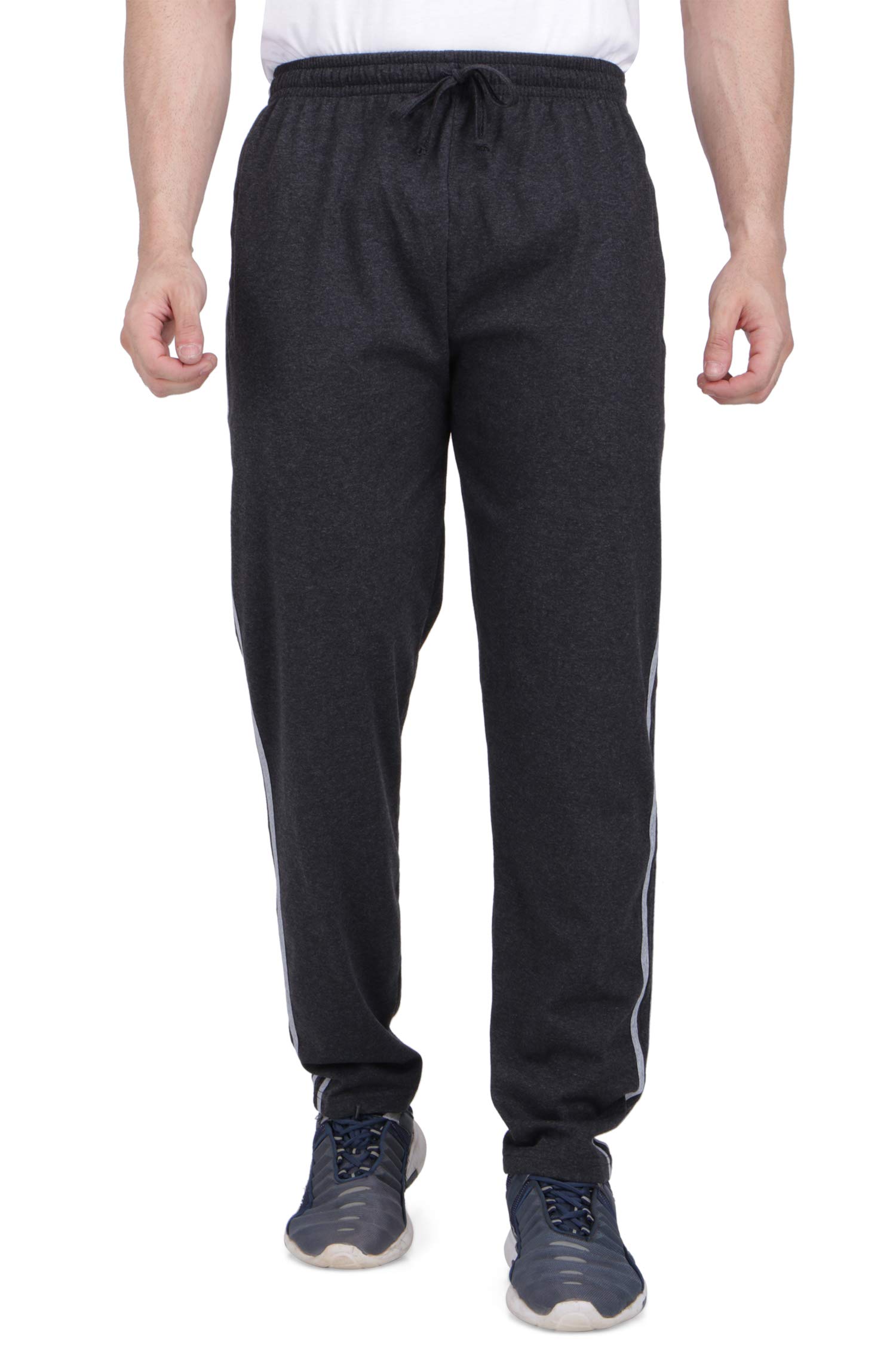 neo garments Men's Cotton Solid Regular Fit Trackpants/Jogger/Trouser with Side Pockets-picture-1
