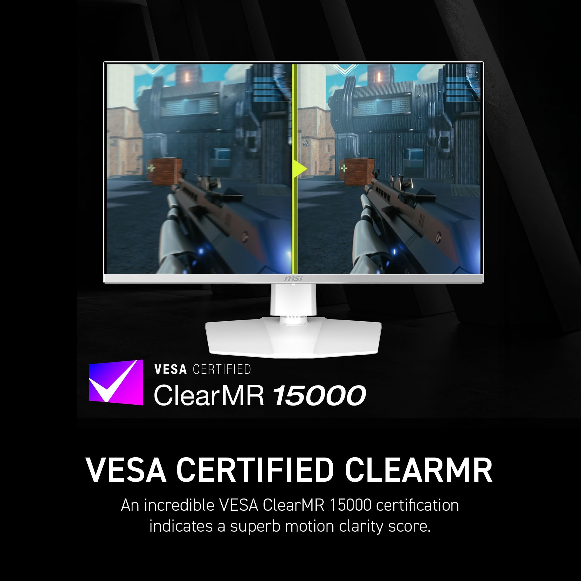 MSI MAG 272QPW QD-OLED X28 27" 2560 x 1440 (QHD), 280 Hz, sincronizzazione adattativa, compatibile HDR, HDMI, porta VGA, montaggio VESA, inclinabile, lunetta sottile su 4 lati, 0,03 ms, bianco