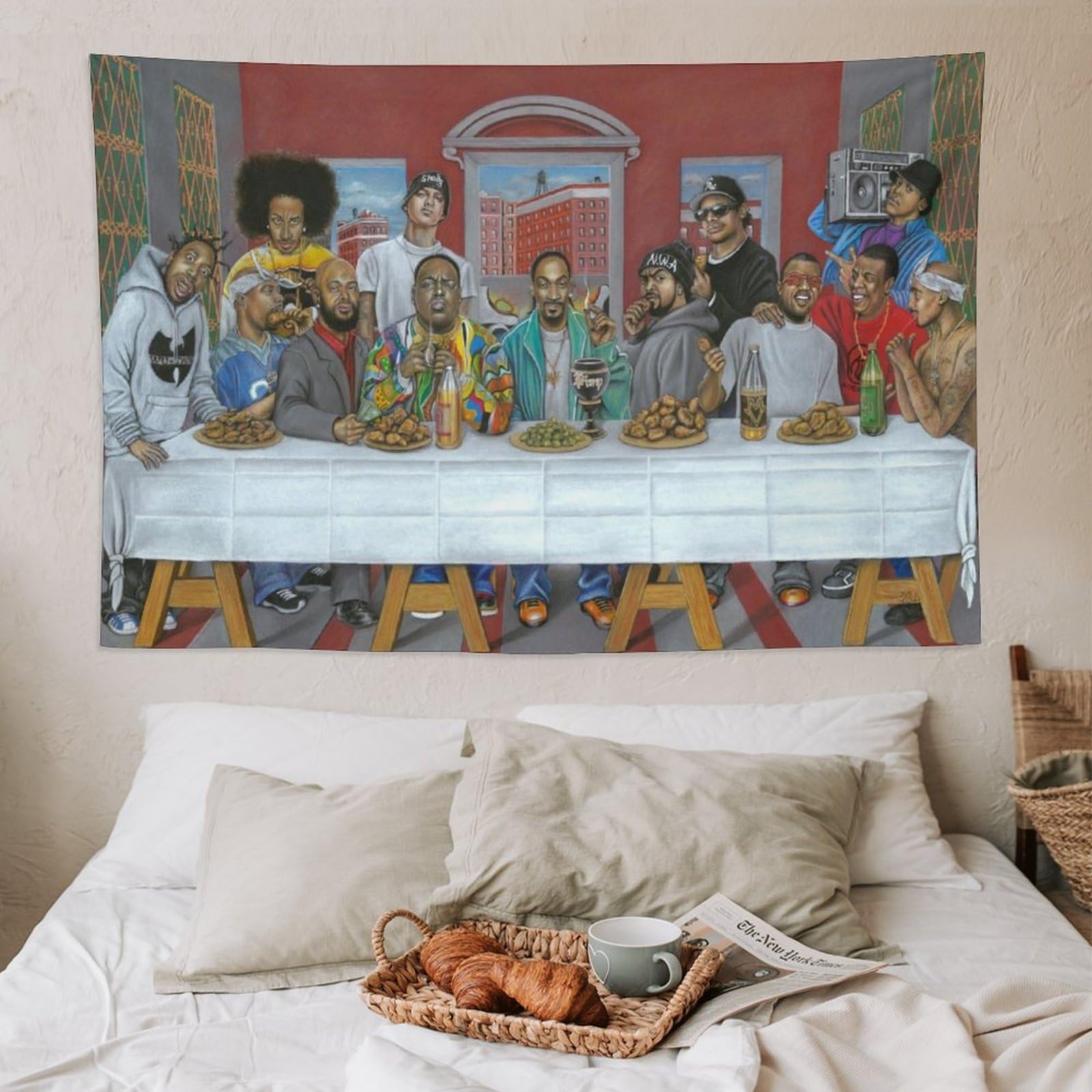 Poster con stampa di cantanti rap hip hop all star (34), decorazione artistica da parete, per camera da letto, soggiorno, decorazione moderna per la casa, 152,4 x 228,6 cm