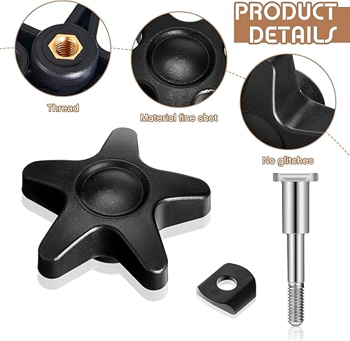 Miniatura 4 de Paquete de 4 perillas de ajuste de brazo de repuesto para rodillos, piezas de repuesto para andadores, piezas de repuesto Guardian Walker, juego de