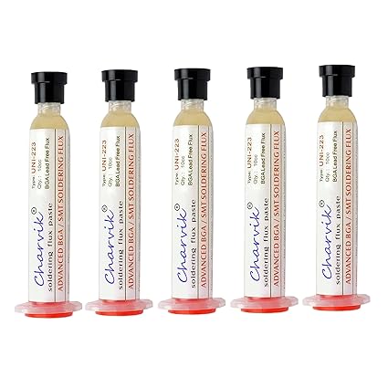 Charvik Pack of 5 Solder Soldering Paste 10g Flux Grease