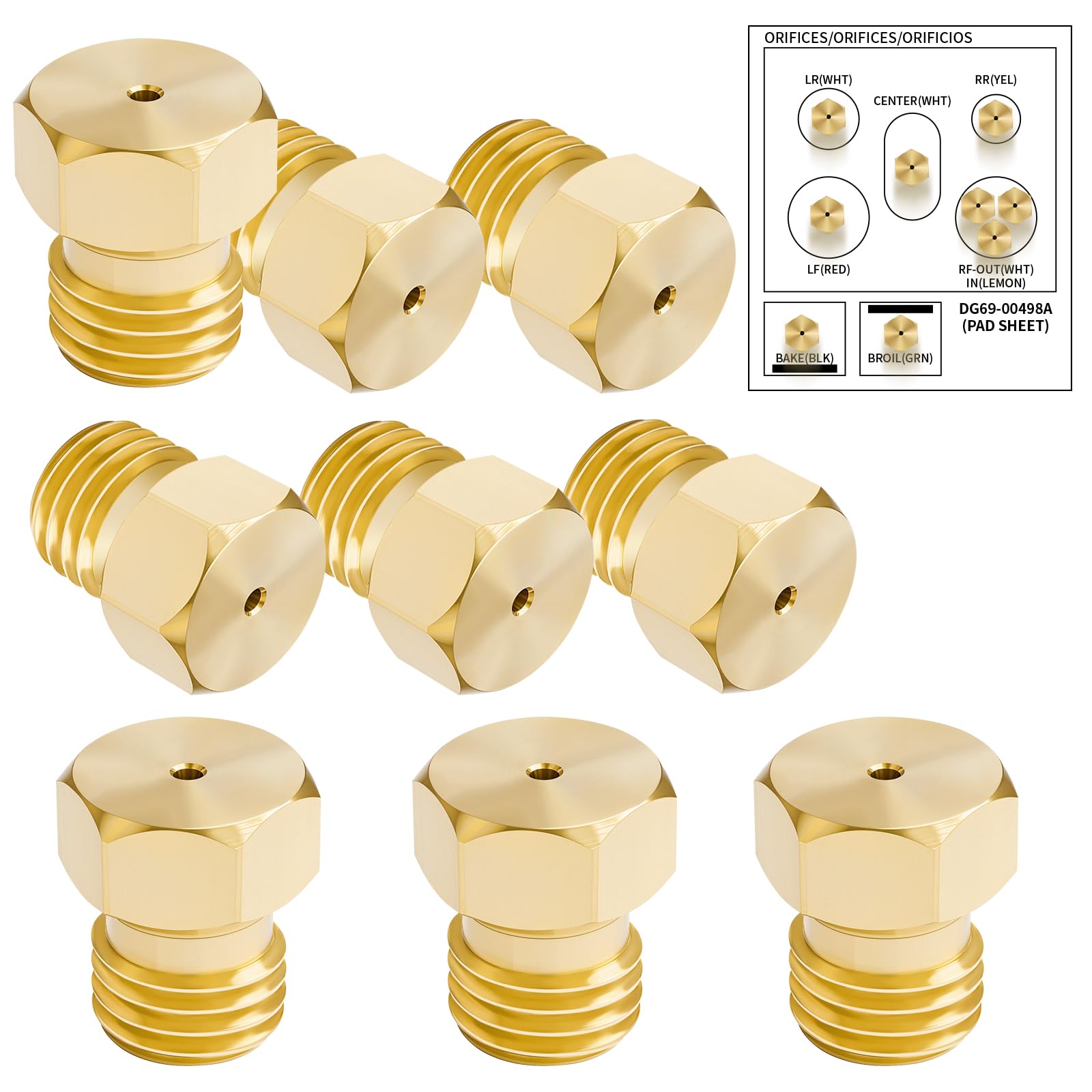 Amazon.com: 9PCS Orifices DG69-00498A Gas Range LP Conversion Kit
