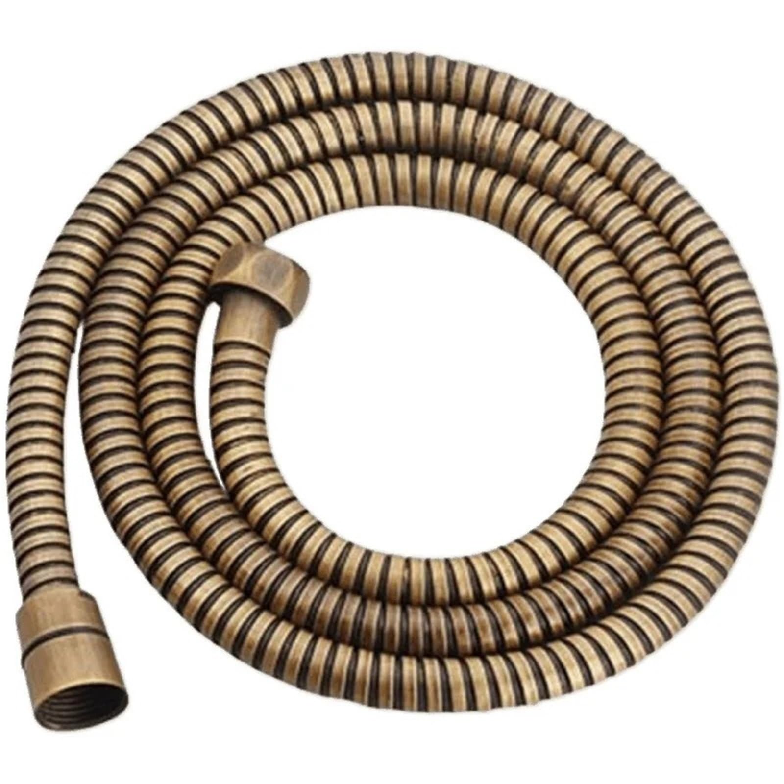 Flexible D'alimentation En Eau En Acier Inoxydable Tuyau de douche Flexible en acier inoxydable, Long tuyau d'eau de douche de salle de bains, Extension de tuyau de plomberie, Tube de traction(150cm)