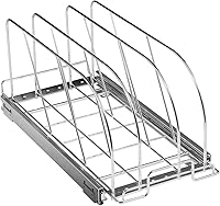 Vista 9 de VEVOR Estante para sartenes y ollas, organizador extensible para debajo del gabinete, organización de bandejas para hornear galletas, separadores