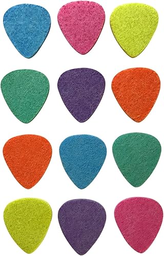 Miniatura 3 de Púas de ukelele de fieltro para ukelele, 12 piezas de recetas originales de fieltro para guitarra en varios colores para ukelele, guitarra, bajo,