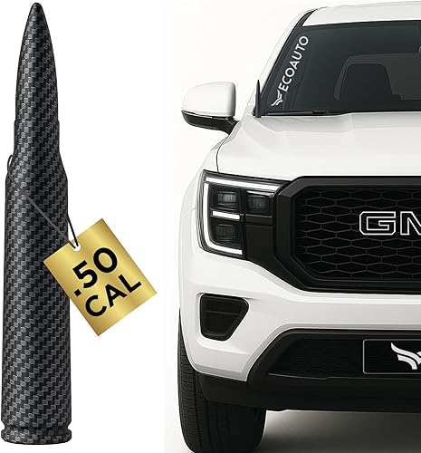 Miniatura 12 de EcoAuto Antena de repuesto para automóvil fabricada con aluminio de grado militar, diseño antiastillado y antirrobo (bandera estadounidense militar)