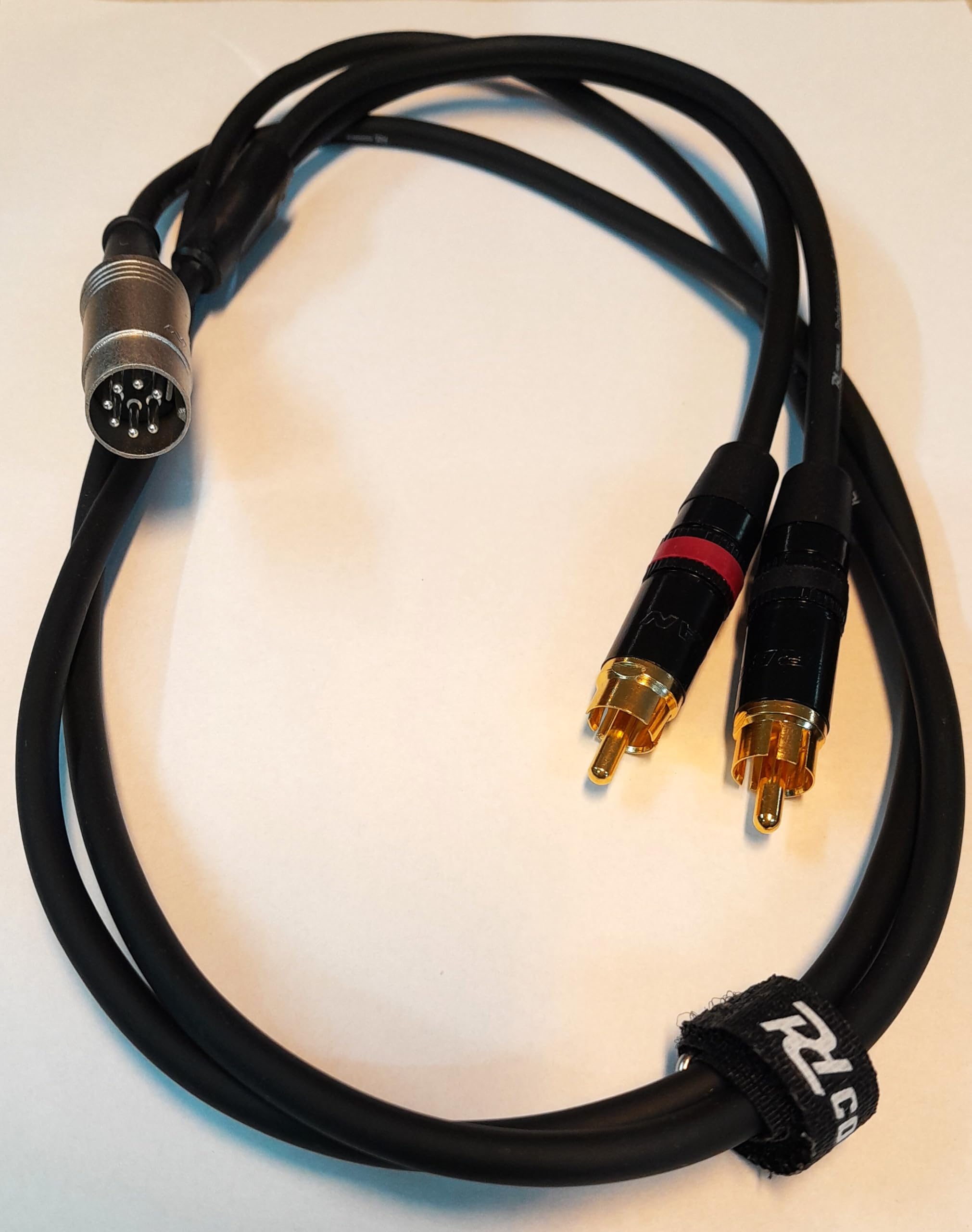 MiragesDesOndes Cavo audio DIN 7 pin a doppio RCA maschio compatibile con B&O, 1,20 metri, nero