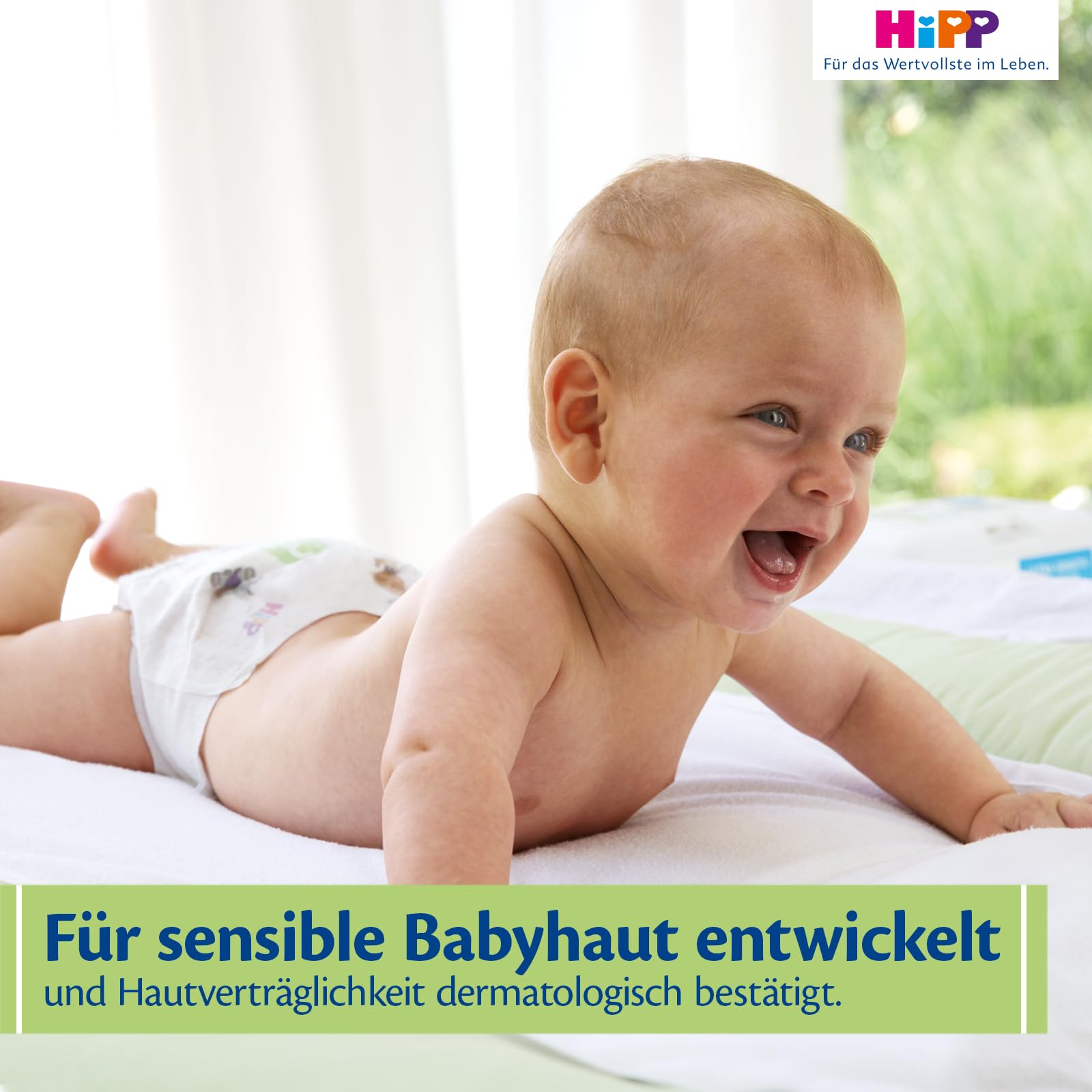 HiPP Ultra Sensitiv Feuchttücher, 720 Stück (3 x 240), mit 99 % Wasser, ohne Parfum, hautverträglich ab dem 1. Tag, ideal für empfindliche Babyhaut, auch bei Neurodermitis-Neigung