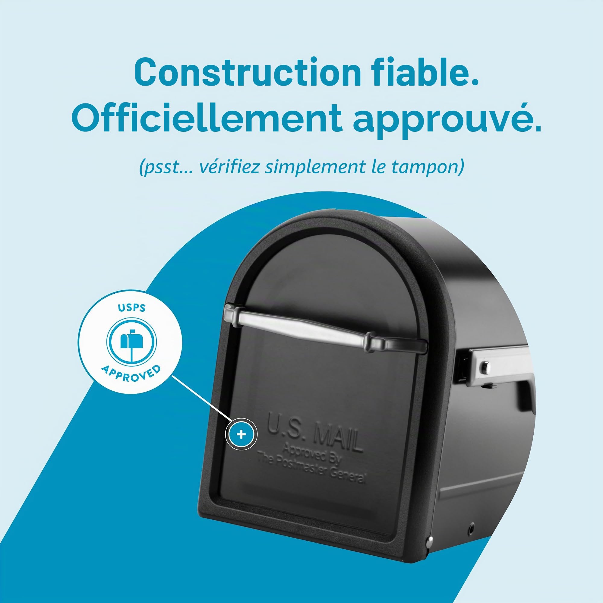 ARCHITECTURAL MAILBOXES 8950B-10 Chadwick Support de poteau Noir M