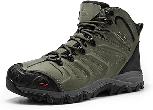 NORTIV 8 Men's Ankle High Waterproof Hiking Boots