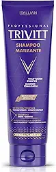 Shampoo Matizante Trivitt 250Ml - Neutraliza Amarelado, Loiro Platinado - Itallian Hairtech - Não Resseca o Cabelo