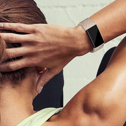 Miniatura 7 de VANCLE Correas para Fitbit Charge 4  Fitbit Charge 3  Charge 4 SECharge 3 SE para mujeres y hombres, 4 correas deportivas de silicona de repuesto