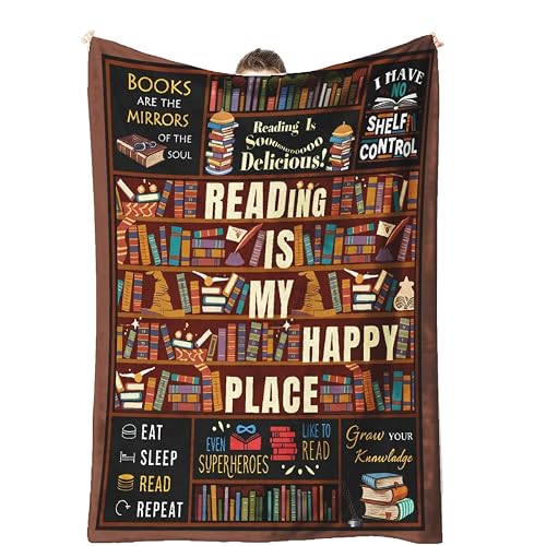 Book Lovers Gifts Reading Blanket 50"x60"